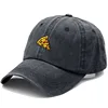 Pizza Embroidered Baseball Caps for Men Women Retro Soft Washed Cotton Dad Hat Snapback Cap Wholesale Dropshipping 3