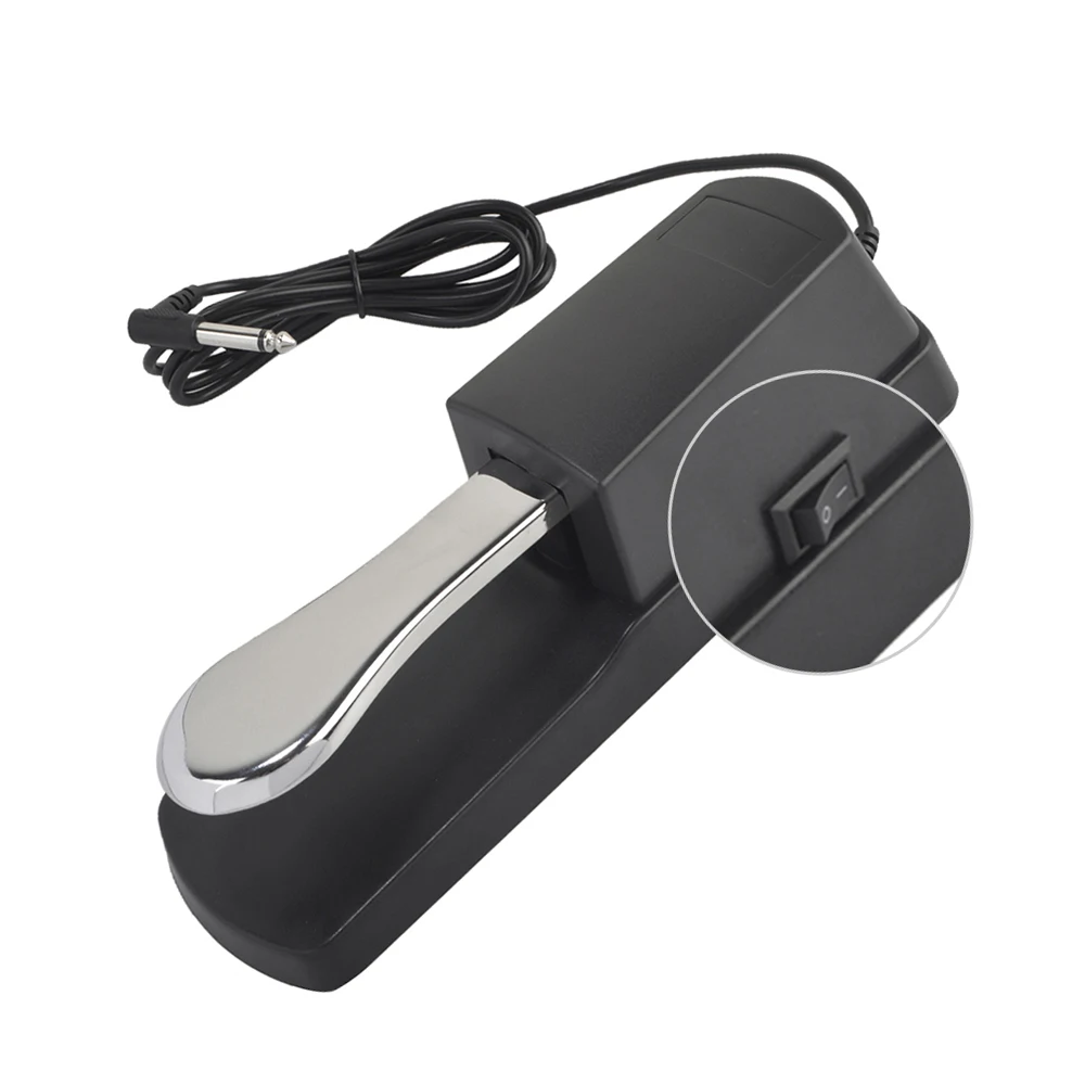 Ammoon Piano Sustain Pedal Damper Pedal for Roland Electric Piano Keyboard Electronic Keyboard Instrument Organ Instrument Accessories Pedal