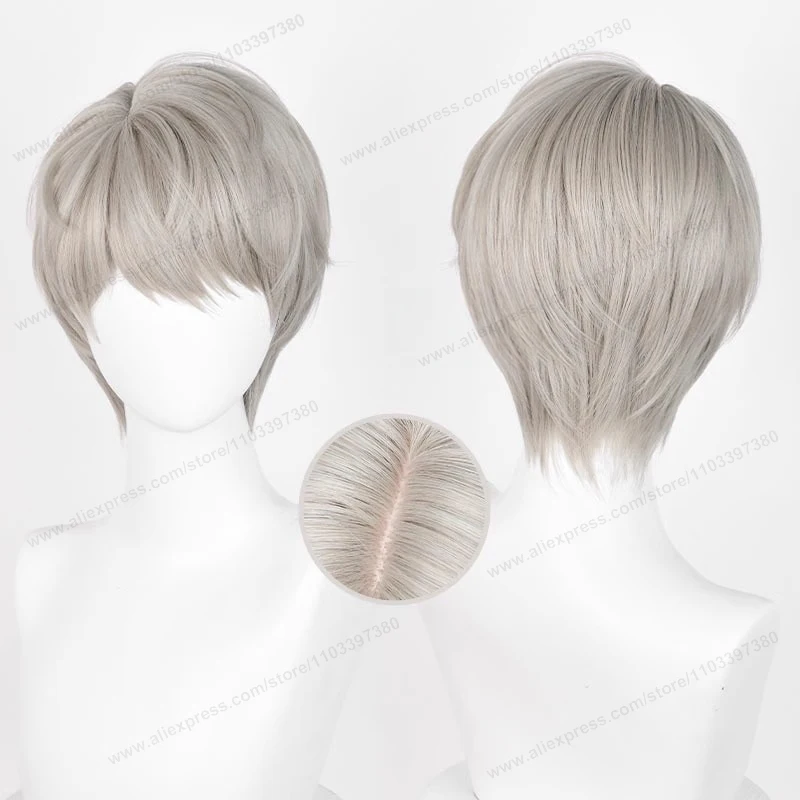Color: Yellow - Love And Deepspace Rafayel Zayne Xavier Cosplay Wig 30cm Short Hair Anime Wig Heat Resistant Synthetic Halloween Party Wigs