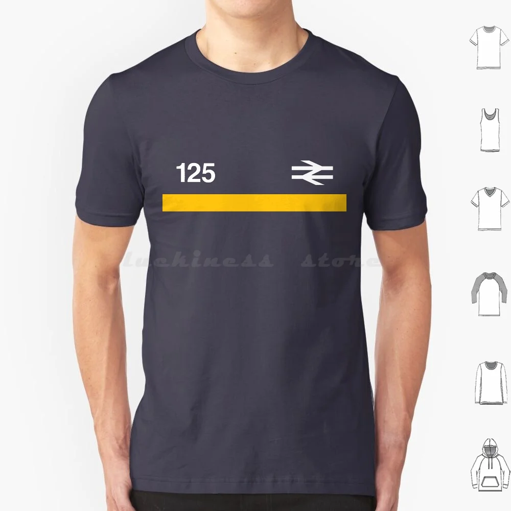 Intercity 125 Train T Shirt Cotton Uomo Donna Stampa Fai Da Te Br British Rail Railway Train Liverpool Scozia Retro Oldskool 80S