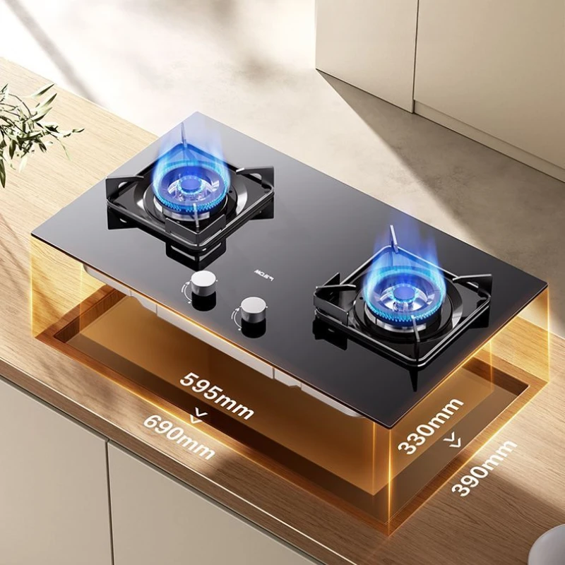 5200W fierce fire energy-saving stove A6106B household double stove embedded dual-purpose large firepower