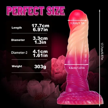 Red/Purple Realistic Monster Dildo soft material Huge Big Penis With Suction Cup Sex Toys for Woman Strapon Female Masturbation 2