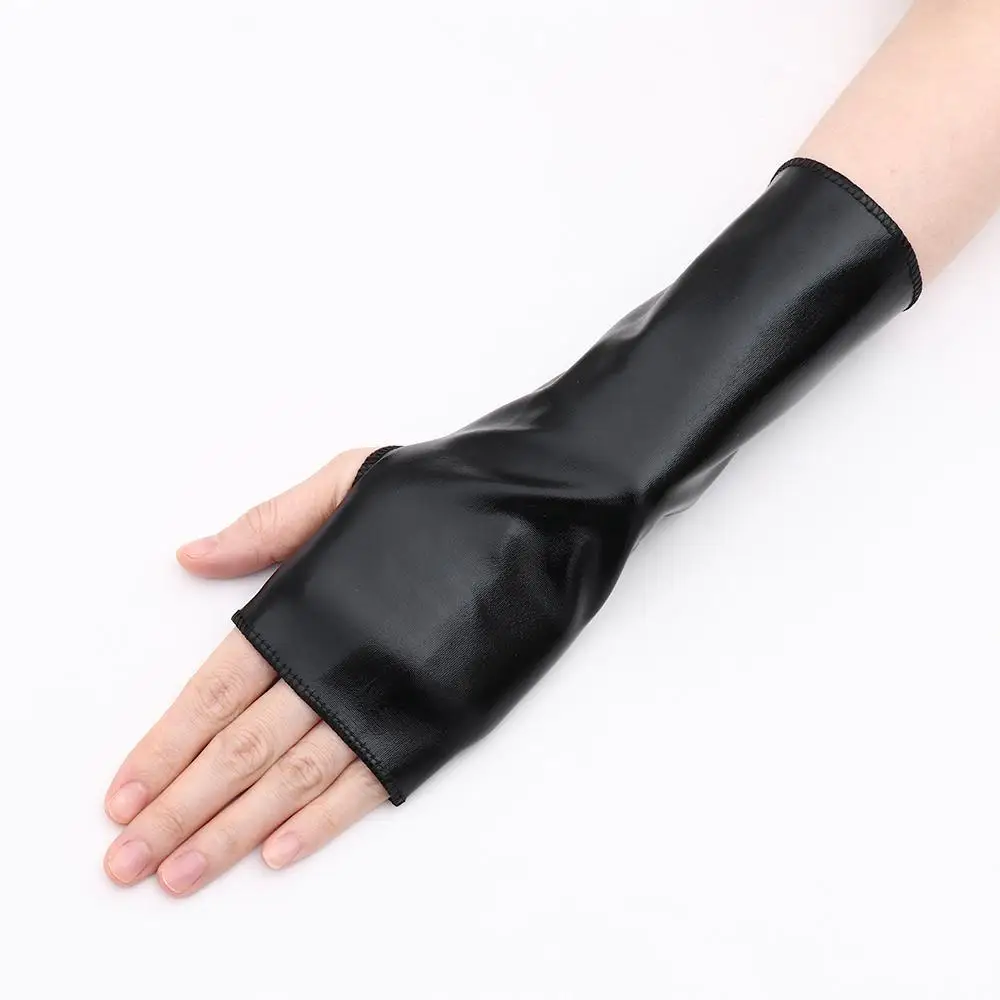 Lolita Hip-Hop Dance Gothic Punk Dress Up Lederhandschuhe Schwarze Handschuhe Halloween Handschuhe & Fäustlinge – Detail 9