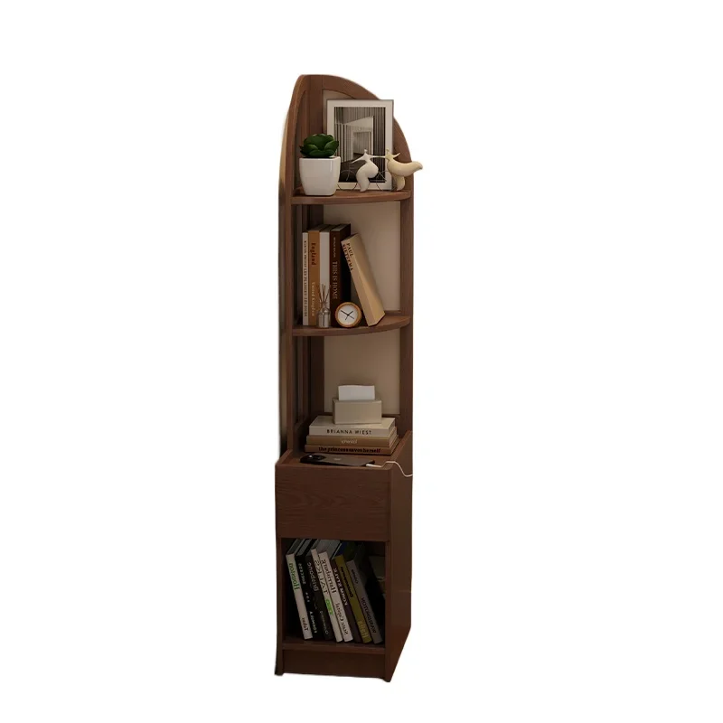 Bedside bookshelf integrated storage shelf household living room sofa narrow crevice cabinet small storage cabinet