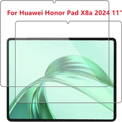 2 - Pack Premium Tempered Glass Screen Protectors for 11 - Inch Tablets - Anti - Scratch HD Film (Honor pad x8a 11in)
