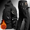 Low Price Sale of Men's Outdoor New Soft Shell Waterproof and Cut Resistant Thick Wool Fleece Multi Pocket Tactical Set 1