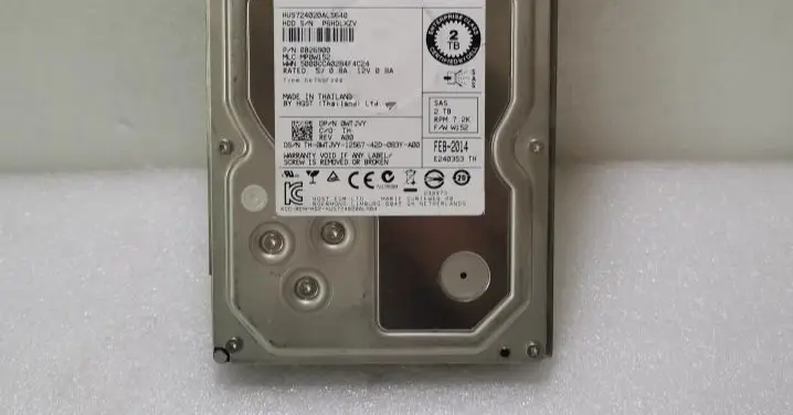For 0WTJVY HUS724020ALS640 SAS 2T 7 2K 3 5 server hard drive