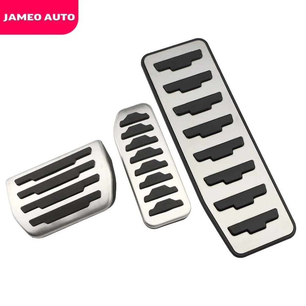 Jameo Auto Car Pedal Cover Car Pedals for Land Rover Discovery Sport for Range Rover Evoque Pedal for Jaguar F-Pace XE XF