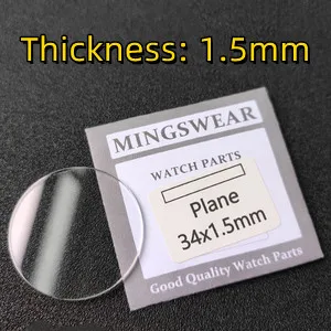 Verres Minéraux Plats Pour Montres, épaisseur 0.7-0.8mm, Tailles 22.5 à 34.0mm - Marque Sternkreuz, Neufs, Origine Allemagne