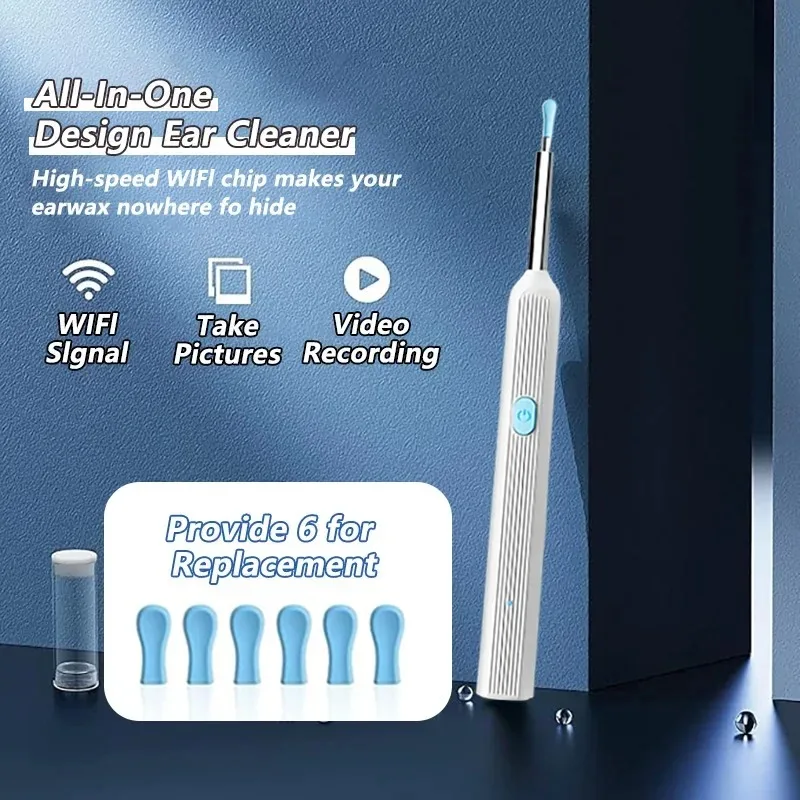 visual ear wax cleaner with camera safe earwax removal endoscope with 5m camera luminous otoscope ear cleaning tools ear care Visual Ear Wax Cleaner with Camera Safe Earwax Removal Endoscope with 5M Camera Luminous Otoscope Ear Cleaning Tools Ear Care 6
