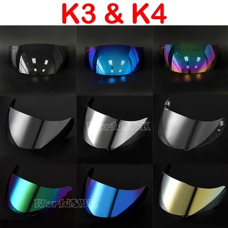 Visiera Per Casco Per Agv K3 K4 Casco Moto Accessori K3 Shield Protezione Uv K4 Lente Per Casco Antivento Capacetes Shield Parabrezza