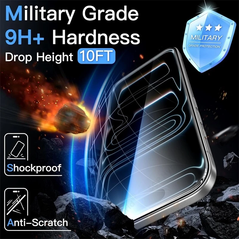 Premium 9H Tempered Glass Screen Protector - HD Explosion-Proof Film