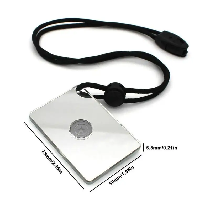 Survival Mirror Lightweight Survival Signal Mirror With Center