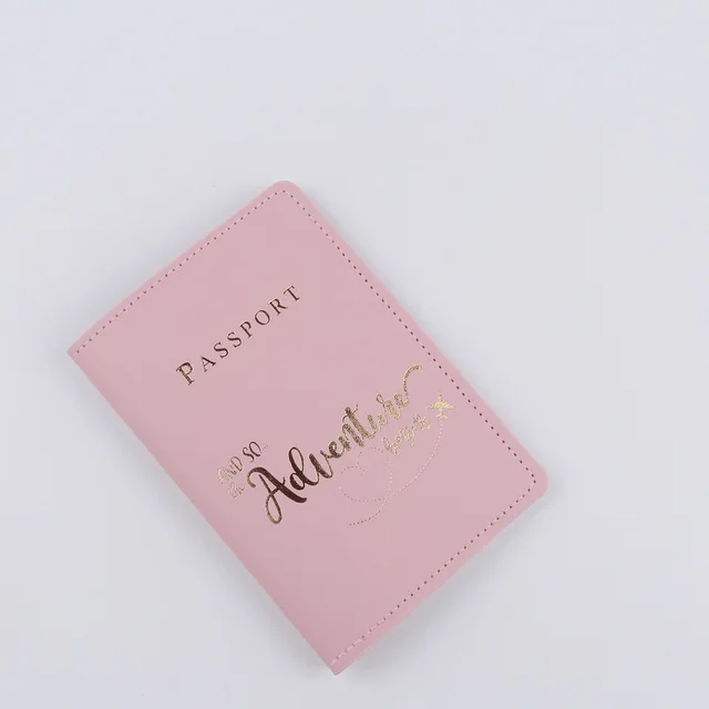 Travel Waterproof Dirt Passport Holder Cover Wallet Transparent Leather ID Passport Card Holders Business Credit Card Case Pouch Pink