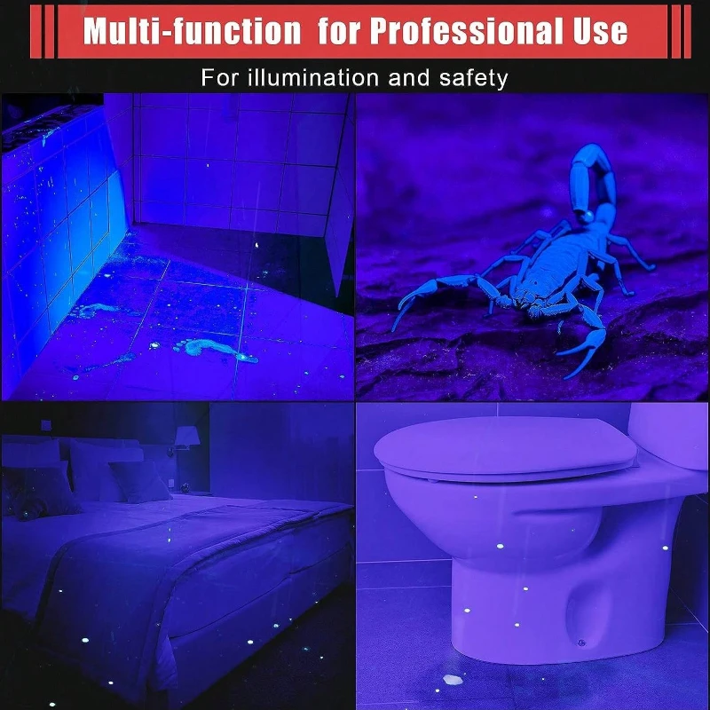 Uv Flashlight Black Light Bulbs 395nm UV Black Light Flashlight Mini Pen Light with Clip for Pet Urine Scorpion Locating Battery Not Included