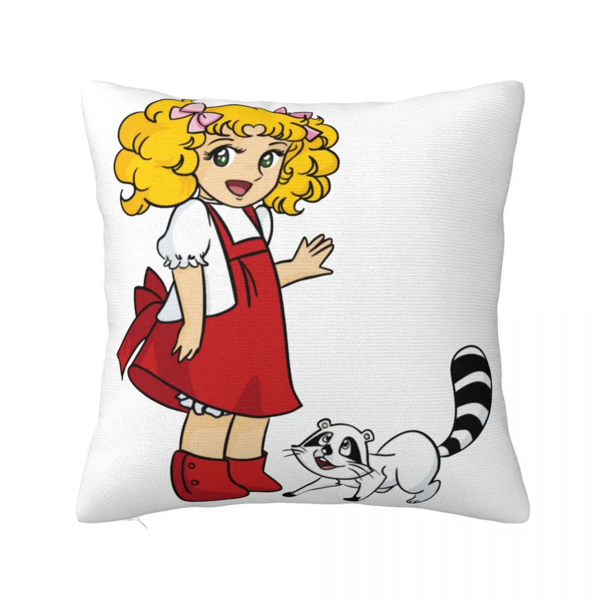 

Candy Candy Cartoon Animated Pillowcase Soft Fabric Cushion Cover Decorative Throw Pillow Case Cover Home Zippered 45*45cm