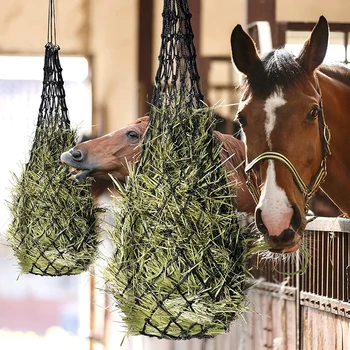 1Pcs Haylage Net Durable Horse Care Products Small Holed Hay Net Haynet Equipment Slow Feed Hay Feeder Net Bags For Horse
