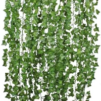 1Pcs 210Cm Green Silk Artificial Hanging Christmas Garland Plants Vine Leaves Diy Home Wedding Party Bathroom Garden Decoration 1