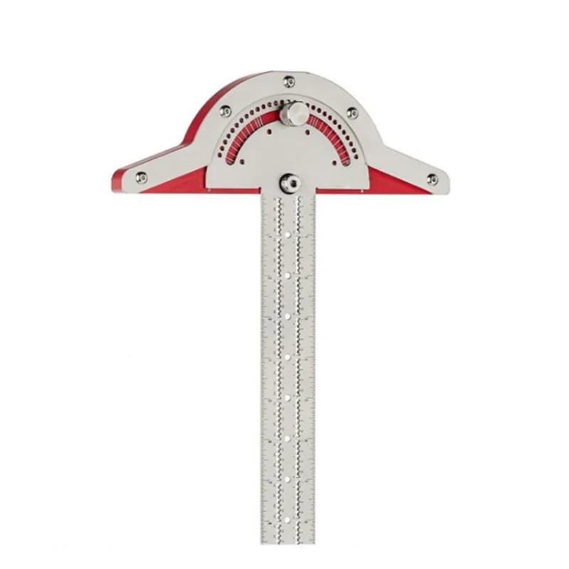 

Stainless Steel Woodworking Edge Ruler Protractor Angle Finder Vernier Caliper Measure Tool Baseboard Crafts Carpenter Tool