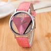Simple Casual Design INS Women Watch Personalized Double-sided  Hollow Trendy Triangle Quartz Wristwatch Female Clock Gifts 5