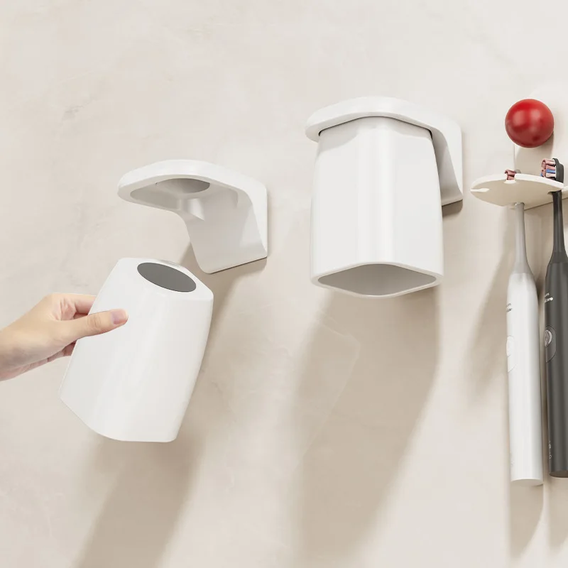 Magnetic Toothbrush Holder Wall Mounted Bathroom Organiser_voghion.com