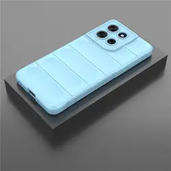Premium Soft Silicone Phone Case Cover - Enhanced Protection and Sleek Design for Motorola Moto G15 Power (Light Blue)