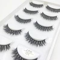 16 Style 5 0/100 Pairs Thick Eyelashes Natural False Eye Mink Lashes Soft Fake Eyelash Wispy Makeup Faux Cils Maquiagem 2