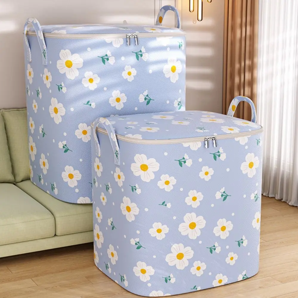 Flower Non-woven Fabric Quilt Storage Bag Moistureproof Thick Moving and Packing Bag Cotton Blanket Bag Foldable Dust-proof 5