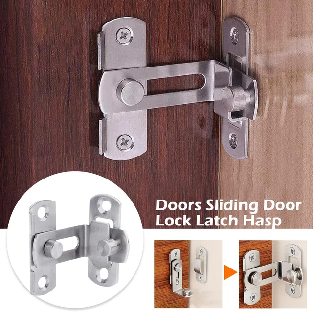 Doors Sliding Door Lock Latch Hasp Washroom Windows Right Angle Buckle Bolt