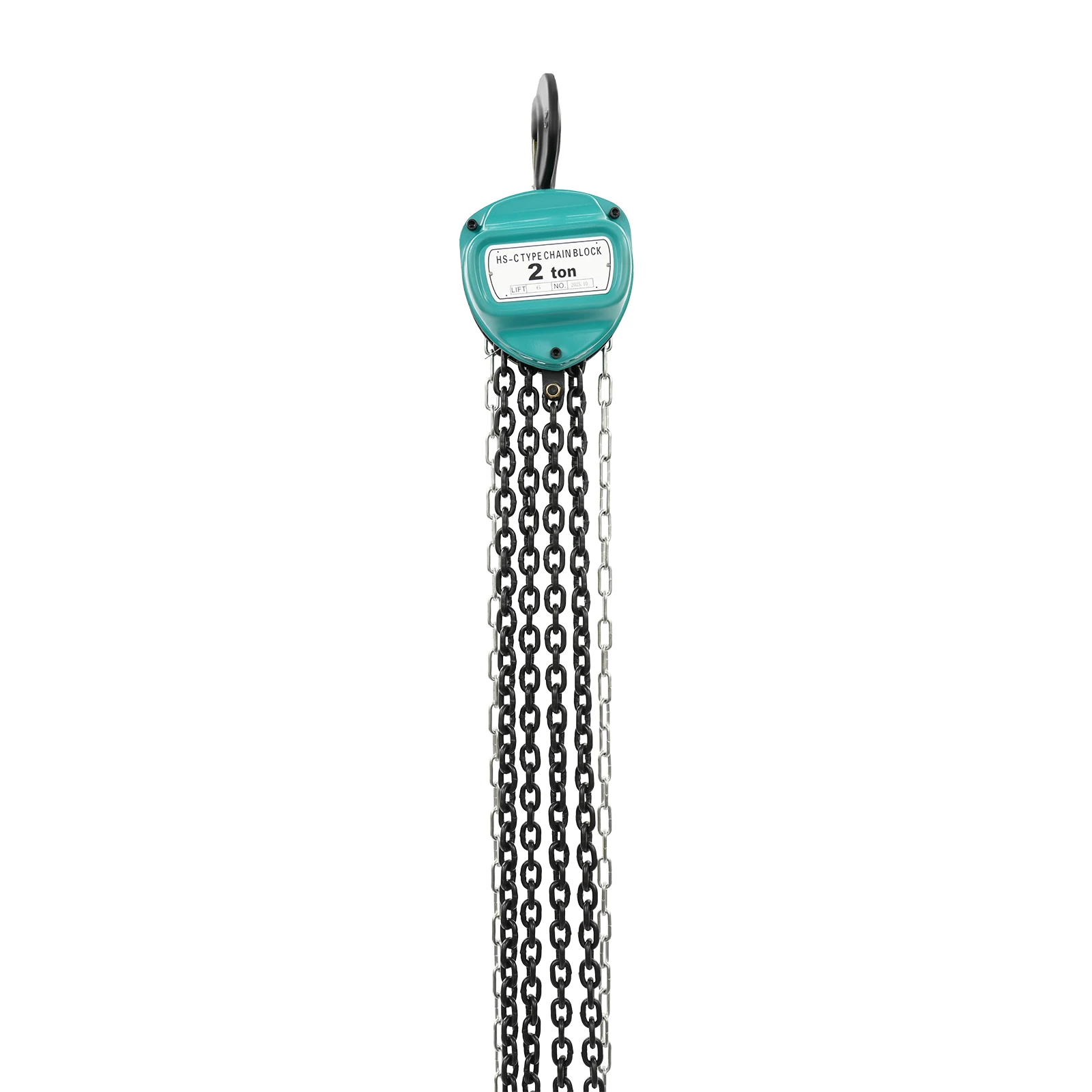 2T Handkettenzug 6M Hubhöhe Industriequalität G80 Kettenblock 4409LBS Tragfähigkeit Manueller Hebezug für Lager und Baustellen – Detail 1