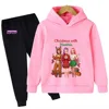Christmas Kpop Witch Hunt Group Autumn/Winter Cartoon Hoodie Set for Boys, Girls & Kids