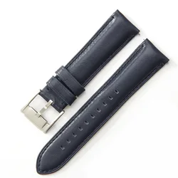 Premium Leather Watch Strap - Quick Release, Waterproof Bracelet - 22mm (Dark blue)
