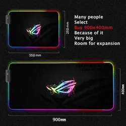 RGB Backlit Gaming Mouse Pad - City Edition | Republic of Gamers Collection - 350x600x3mm (Olive Green)