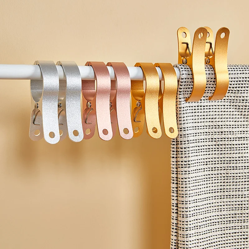 1PCS Clothes Pegs Aluminium Alloy Windproof Clothes Pin Hanger for Quilt Blankets Socks Drying Rack Multifunctional Clotheshorse