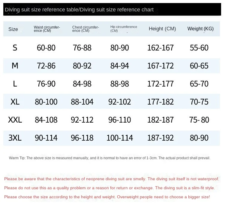 Description Picture 2 of itemDiving Suit 3MM Men Wetsuit Neoprene Underwater Kitesurf Surf Surfing Spearfishing Jacket Pants Clothes Wet Suit