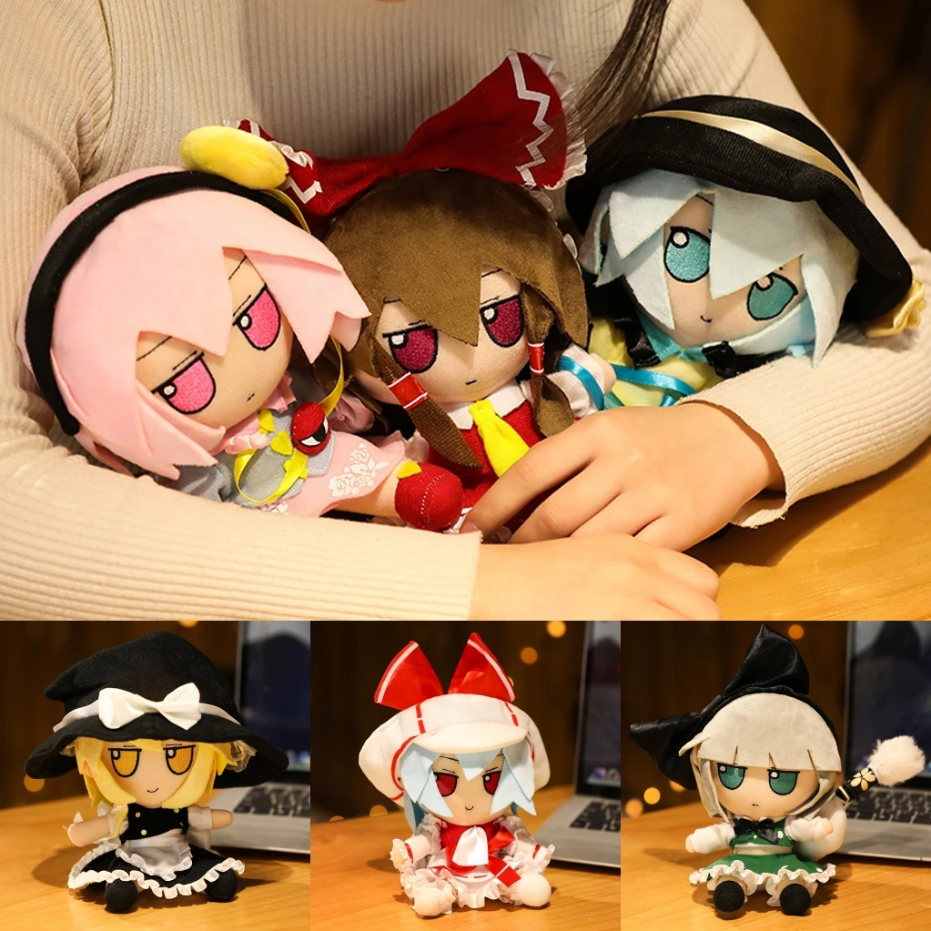 

Touhou Project Hakurei Reimu Kirisame Marisa Youmu Konpaku Plush Pillow Doll Kawaii Cartoon Cosplay Accessories Xmas Gift