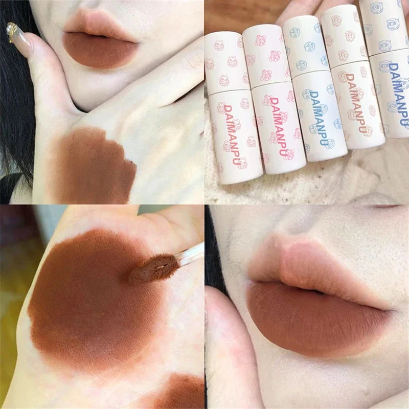10 Colors Nude Matte Chocolate Lipstick Waterproof Long Lasting Women Red Lip Tint Velvet Glaze Cosmetics lip gloss lip makeup lip glaze lip tint