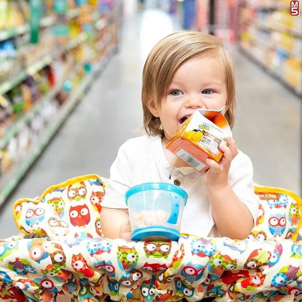 Large Shopping Cart Cushion Cover Reusable Dining Chair Cushion Baby Cart Protection Shopping Cotton