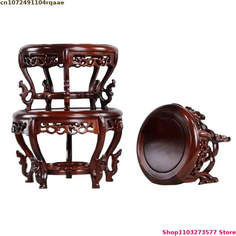 Three High-end Vase Sorting Table Stand Bonsai Holder Plant Decorative Shelf Coffee Tea Sets Pedestal Standing Flower Base
