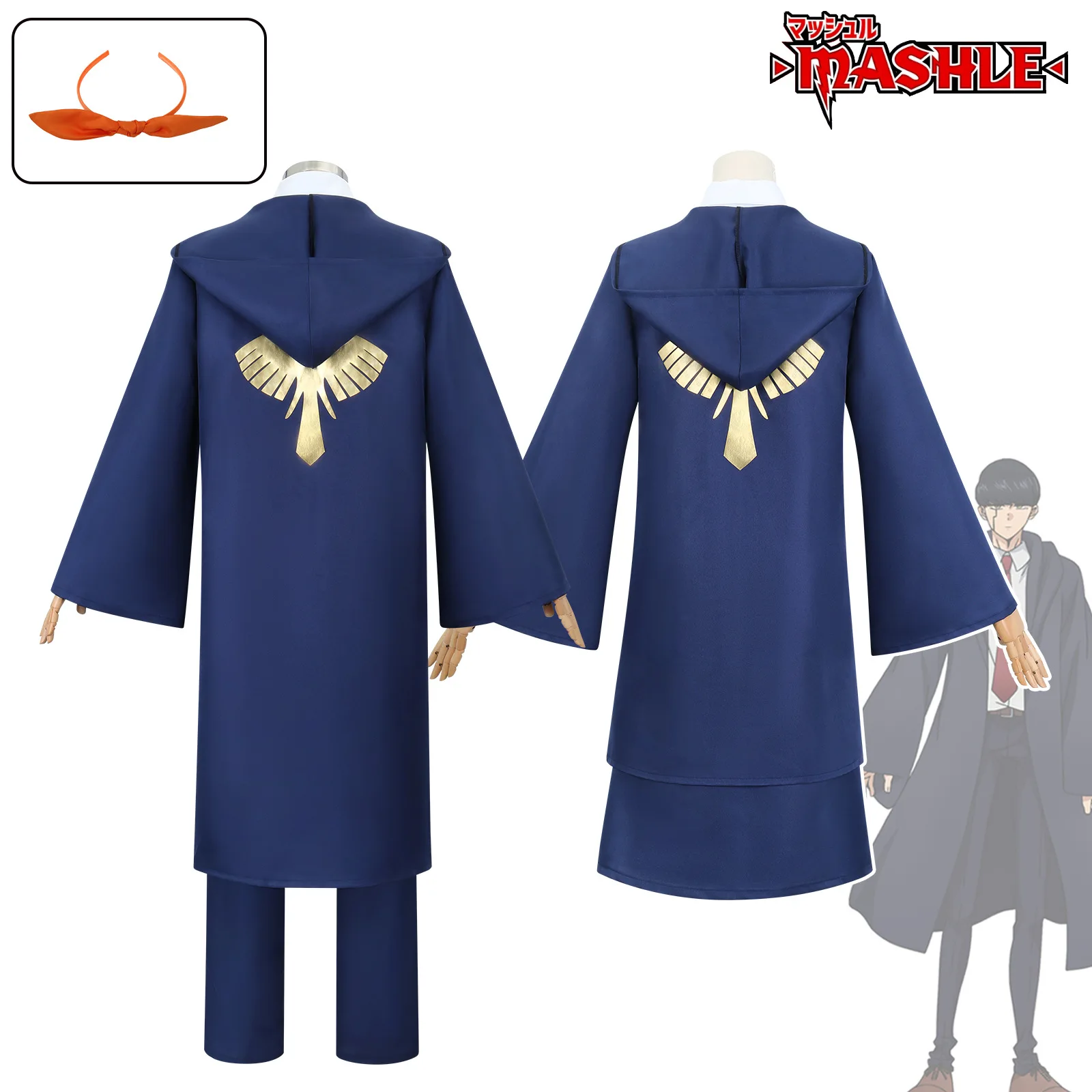 Cosplay Mashle magische Muskeln Zitrone Irvine Cosplay Kostüm Perücke Adler Rob Trench Kopf bedeckung Schuluniform tägliche Mashle Outfits für