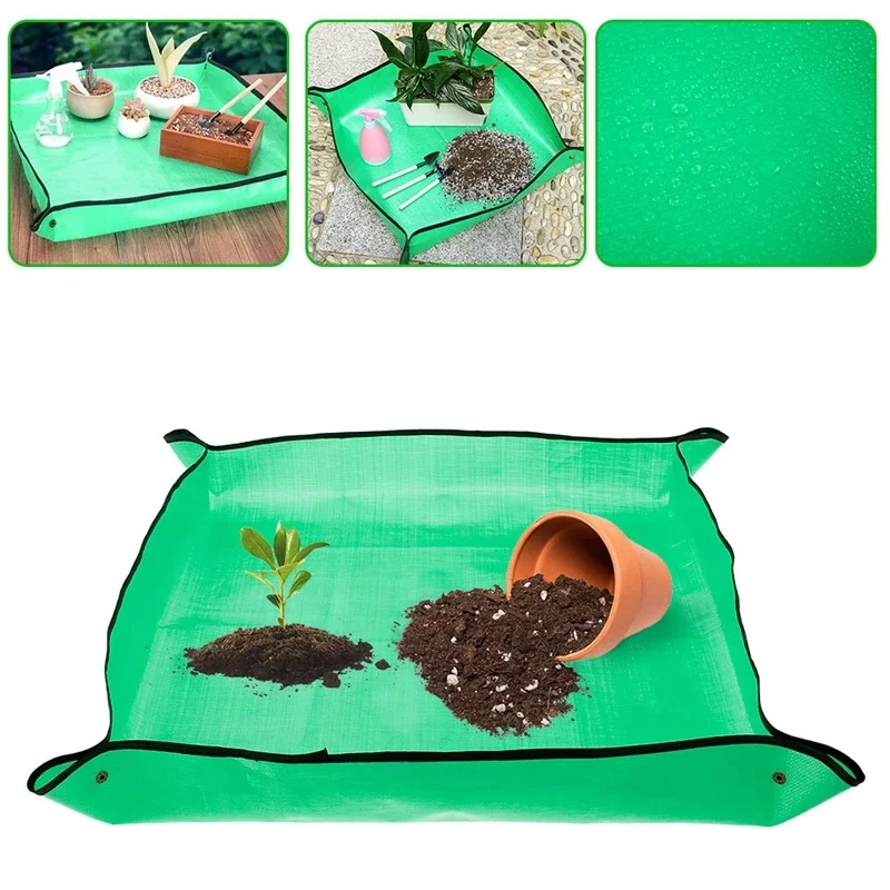 Planting Mat Gardening Mat PE Square Waterproof Plant Potting Thicken Foldable Garden Pad Anti-dirty Transplanting Tarp planting mat,gardening mat