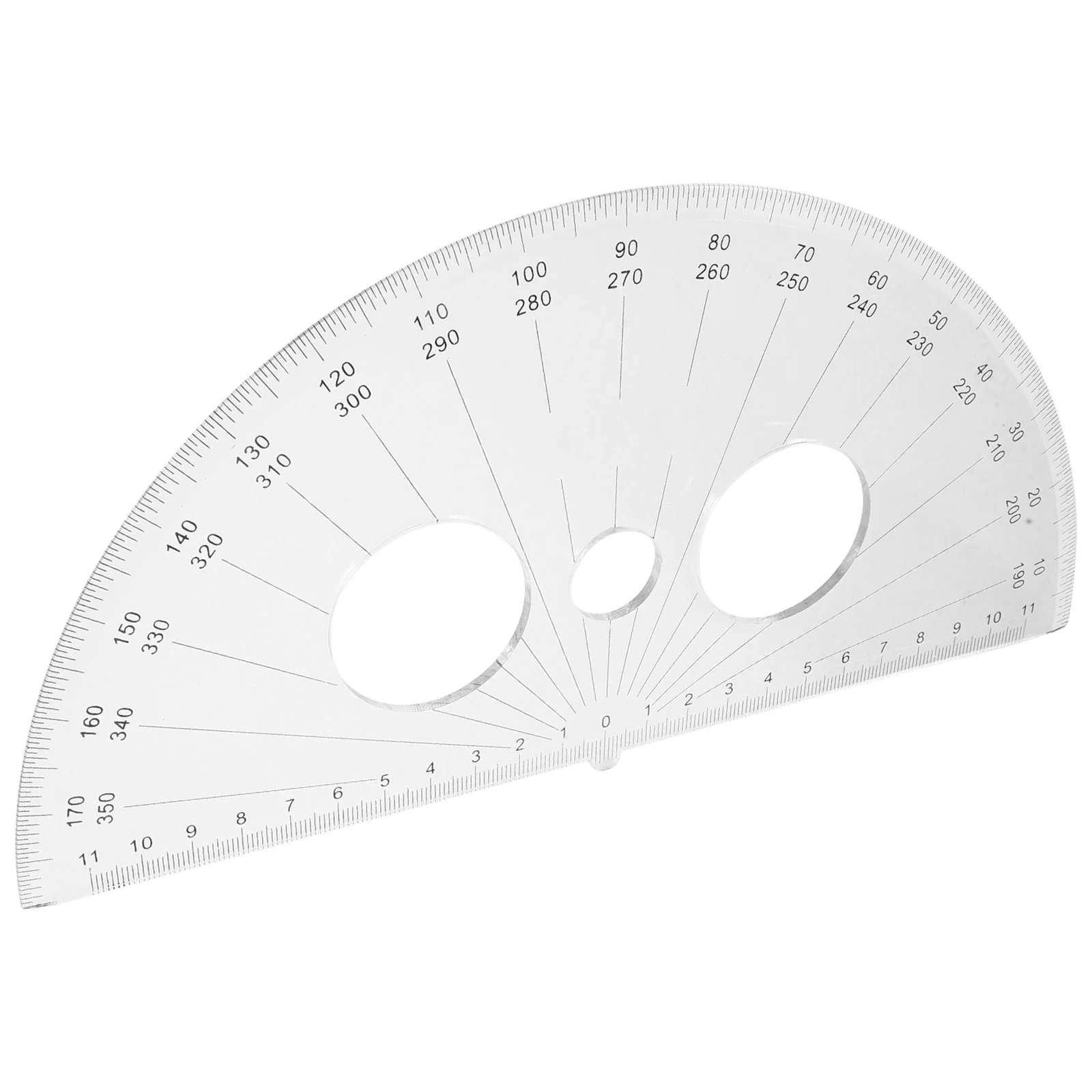 Plastic Transparent Ruler Protractor Triangle Ruler Protractor Stationery for School Half Circle Ruler Student Tape Drawing
