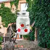 Garden Hummingbird Feeder Small Top Fill Mason Jar With Flower Ports Mason Jar Bird Dish Feeder Garden Decoration For Window And 5