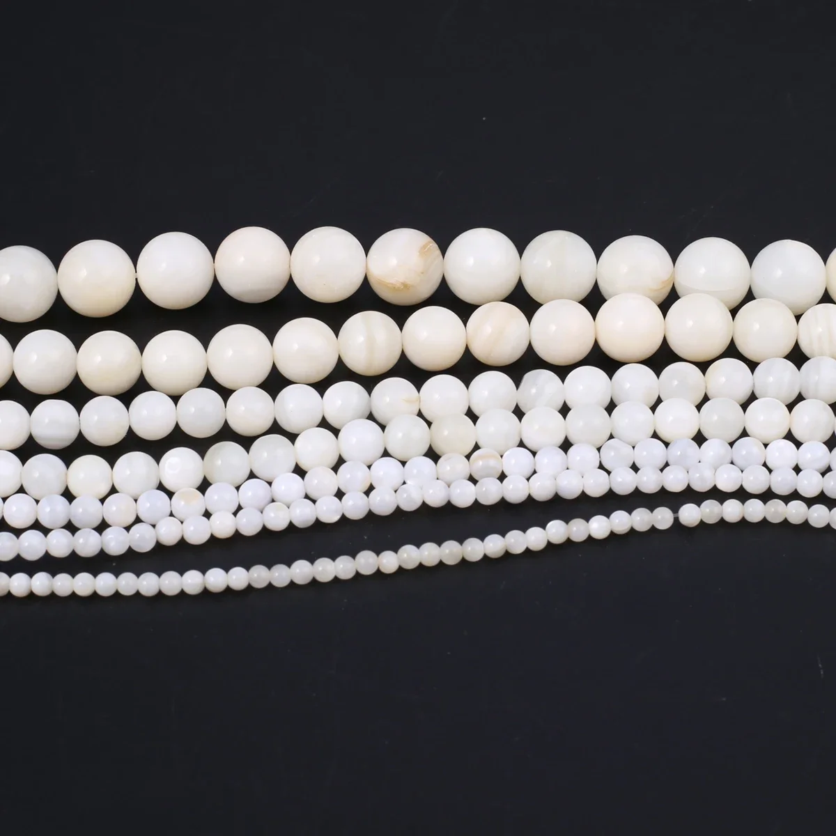 Natural shell beads Round shape Mother of pearl loose isolation bead for Jewelry Making DIY for bracelet necklace Accessories