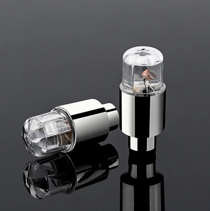 Tire Valves Cap Light for Car Motorcycle Bicycle Wheel Tyre LED Colorful Lamp Cycling Hub Glowing Bulb Accessories led car lights led car decorative lights
