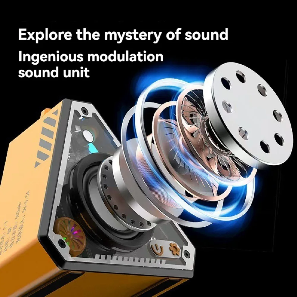 Bluetooth Speaker Subwoofer HiFi Surround Sound Outdoor Home Portable Wireless Bluetooth Speaker Music Player 696 Cool Mecha