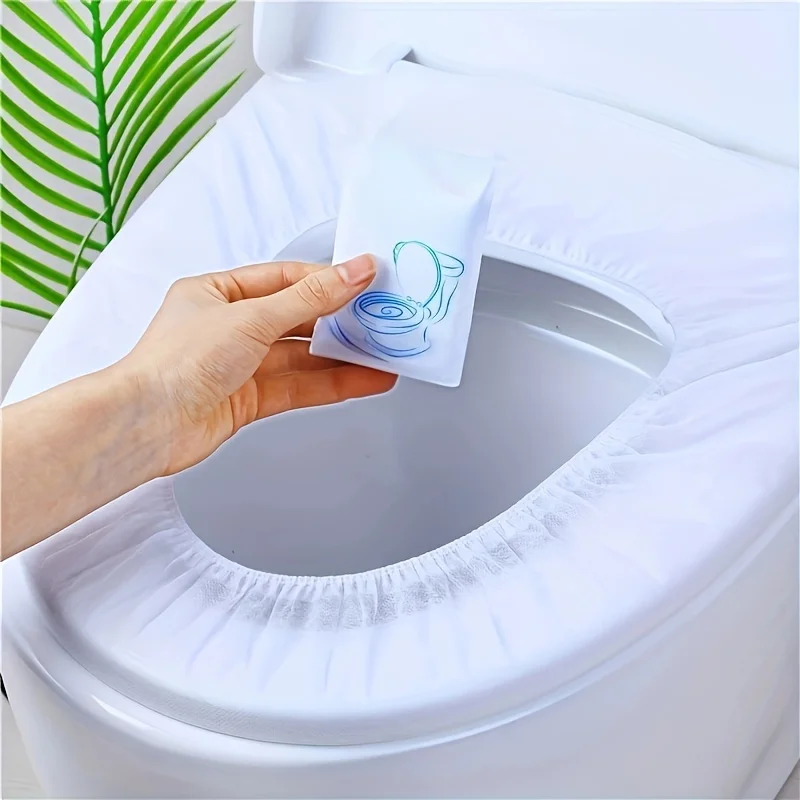 일회용 변기 시트 커버 방수 부직포 일회용 시트 커버 여행 외출 호텔 병원 공중화장실용