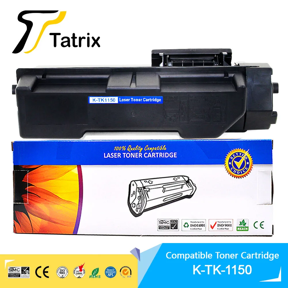 

Тонер Tatrix TK-1150 TK1150, Совместимый лазерный Черный тонер-картридж премиум-класса для принтера Kyocera ECOSYS P2235dn