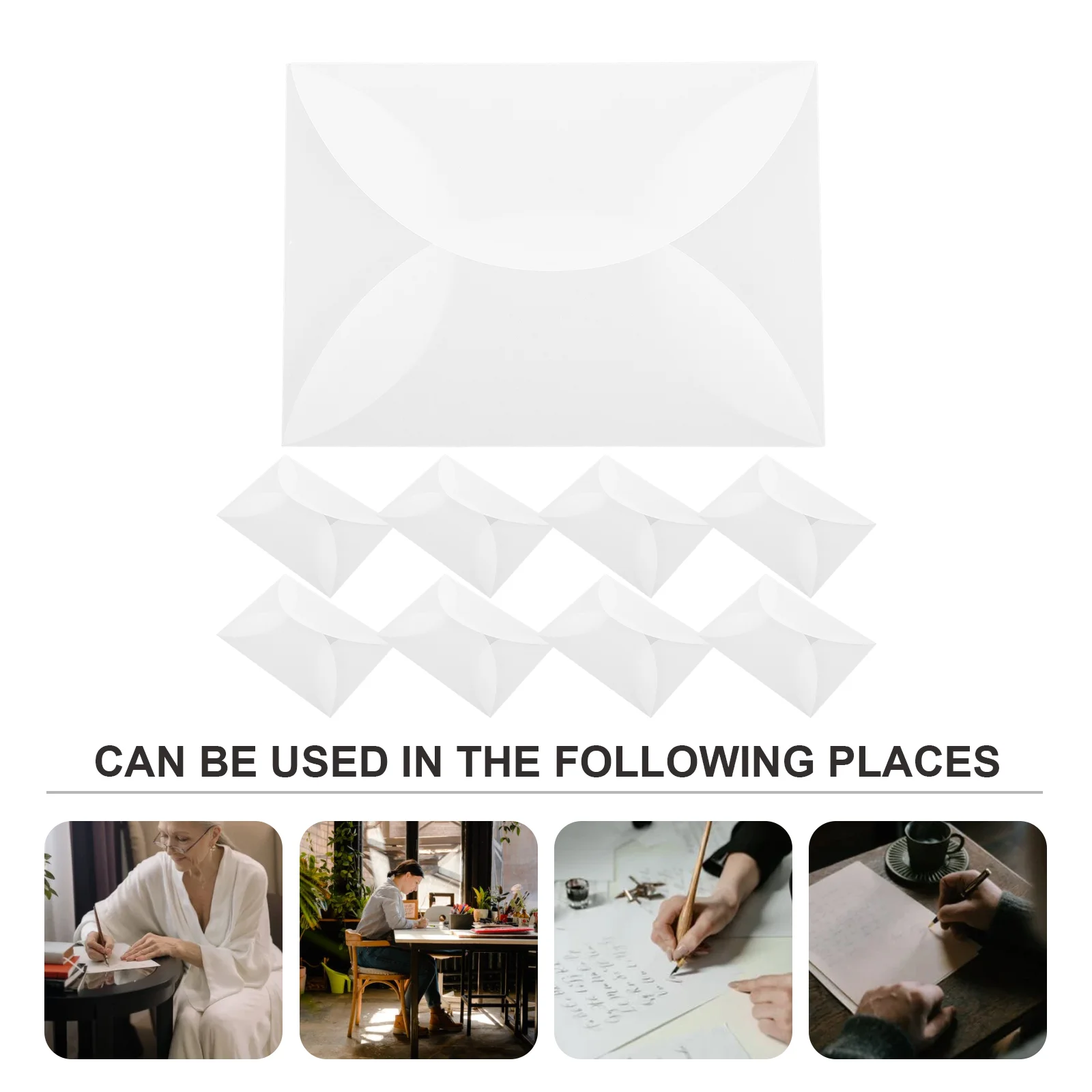 5x7 White Postcard Envelopes For Invitations 18x13cm Invitations Packing Storage Blank Simple Cards Envelope Wedding Party