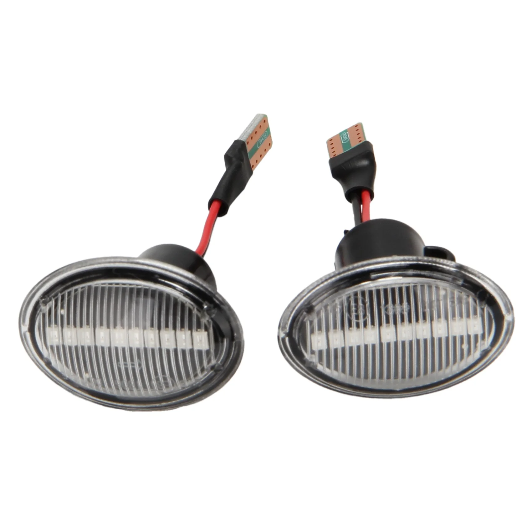 Indicatore Di Direzione A Led Lampeggiante Indicatore Di Direzione Laterale Ambra Per Abarth 500, 595, 695 Per Fiat 500 500C 500L, Trasparente